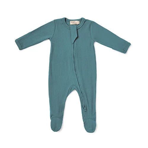 Organic Cotton Ribbed Sleepsuit