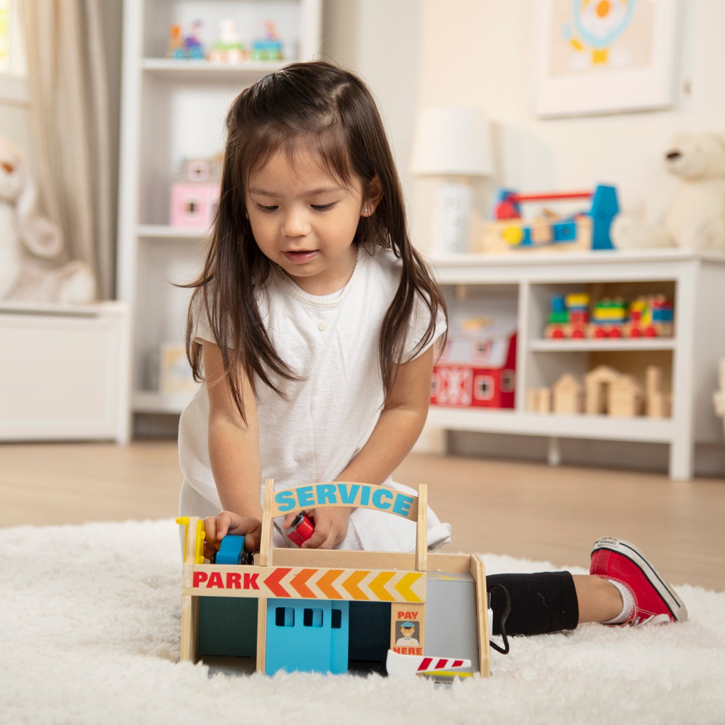 Melissa & Doug Service Station Parking Garage