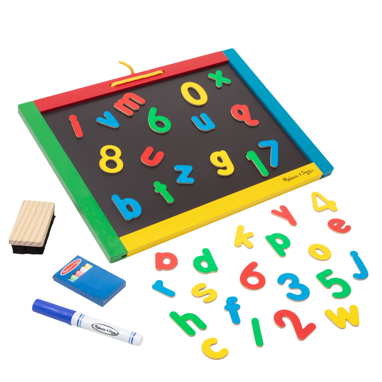 Melissa & Doug Magnetic Chalk & White Dry-Erase Board