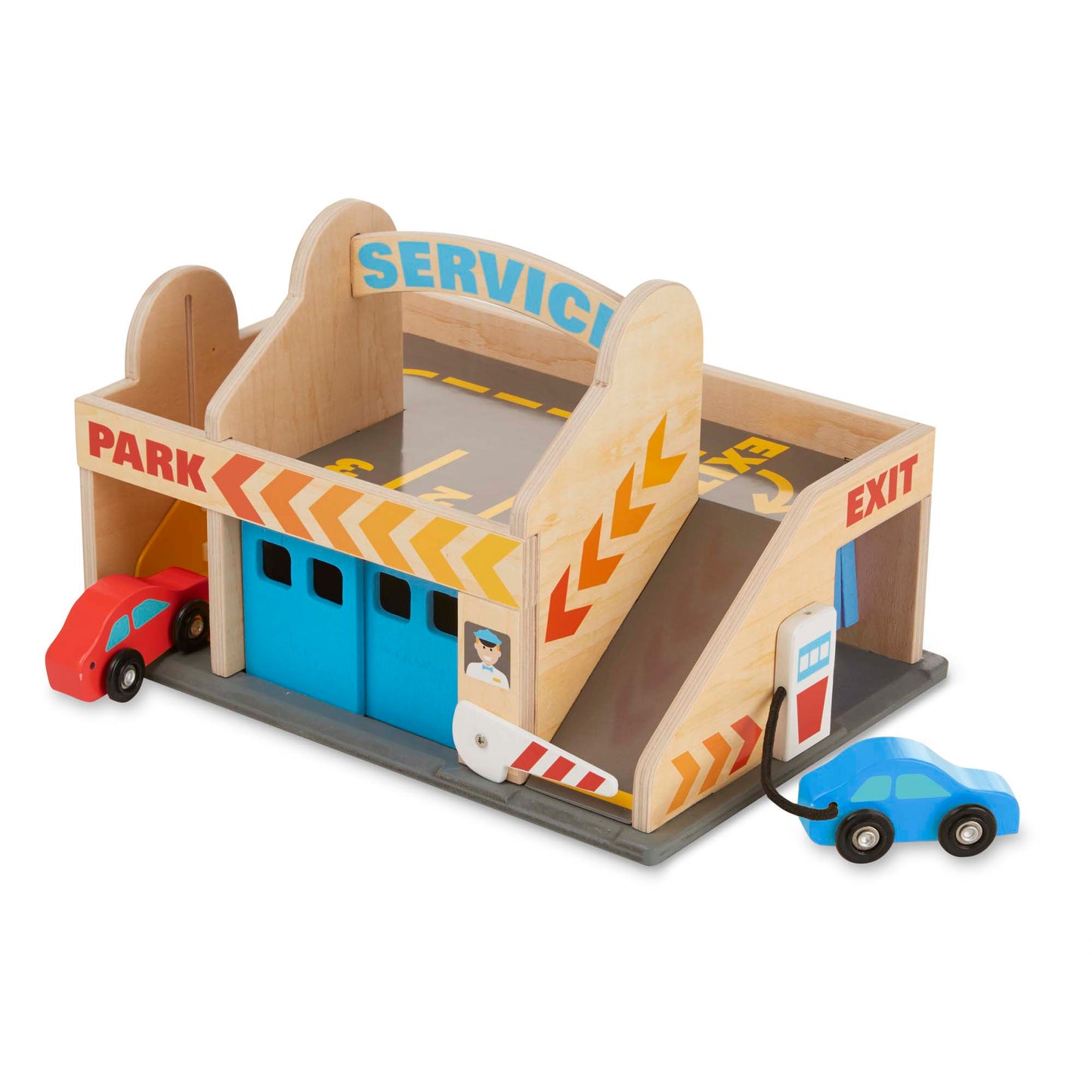 Melissa & Doug Service Station Parking Garage