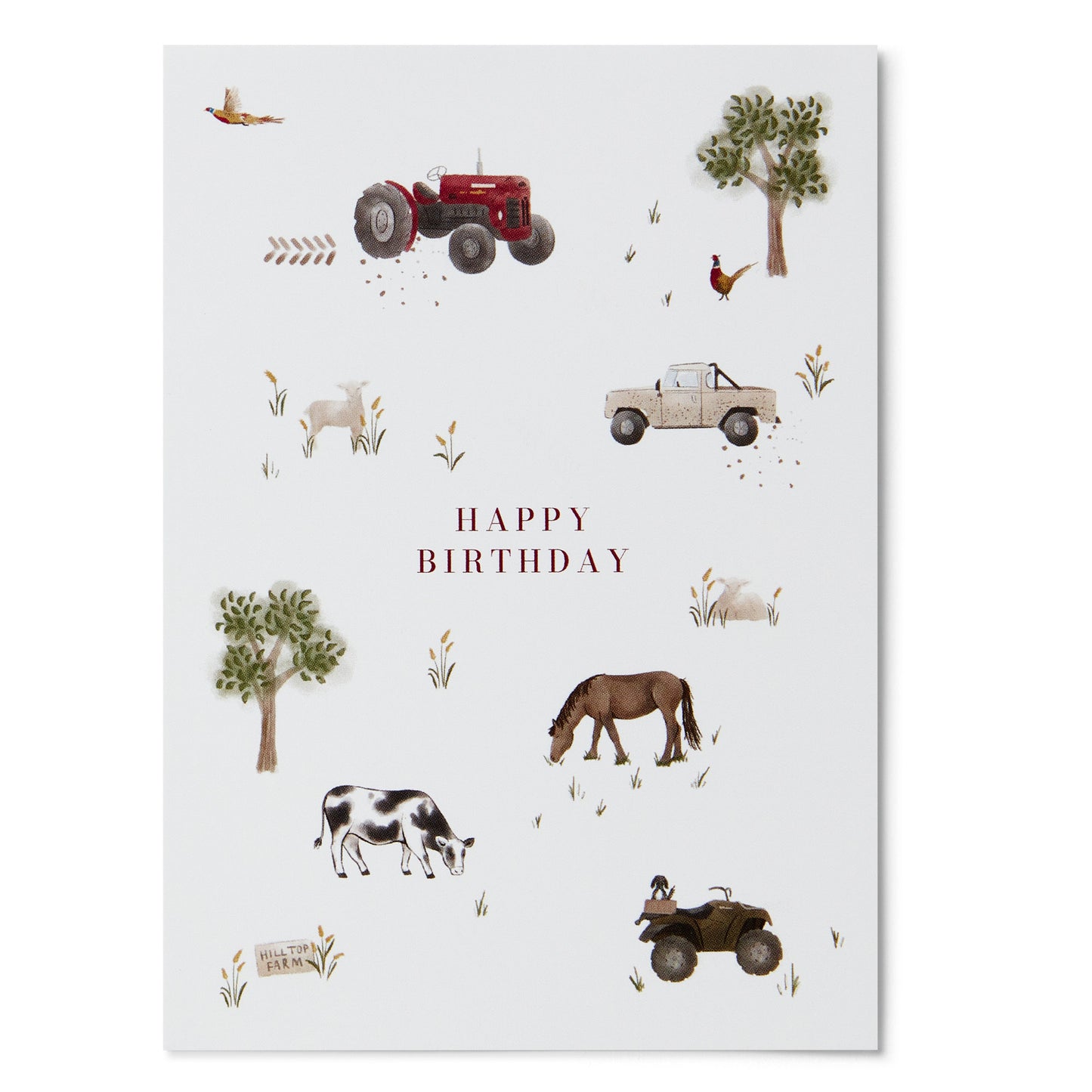 Happy Birthday Farm Greeting Card