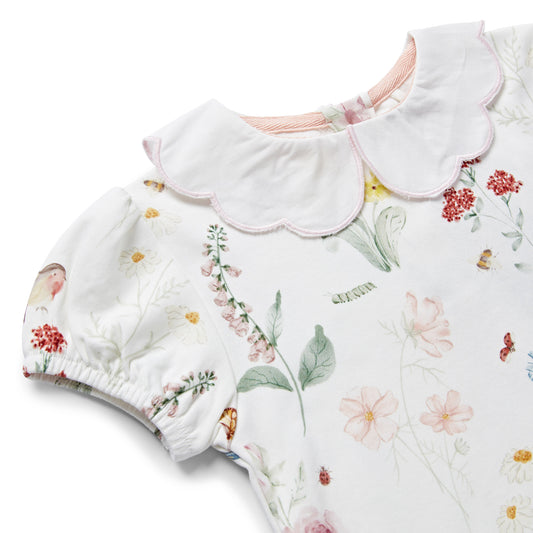 English Garden Puff Sleeve Top