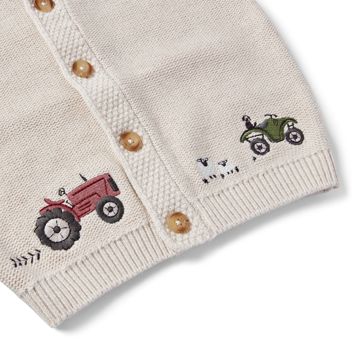 On The Farm Organic Cotton Cardigan Wholesale