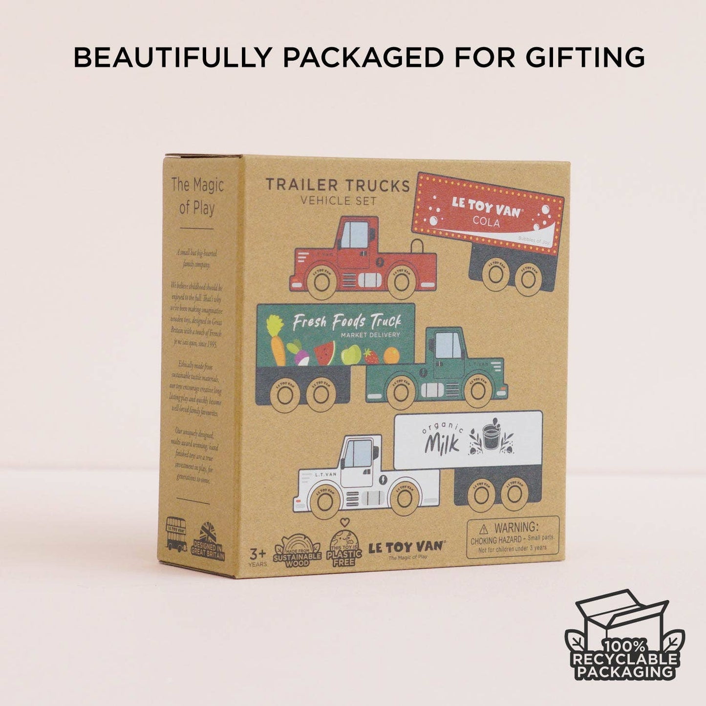 Wooden Trailer Truck Set