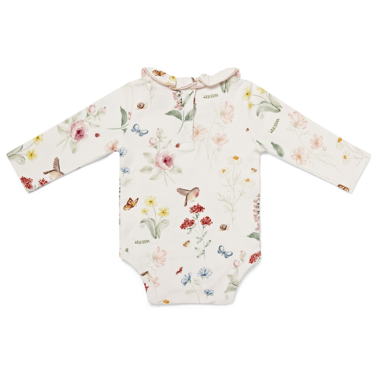 English Garden Print Frill Bodysuit