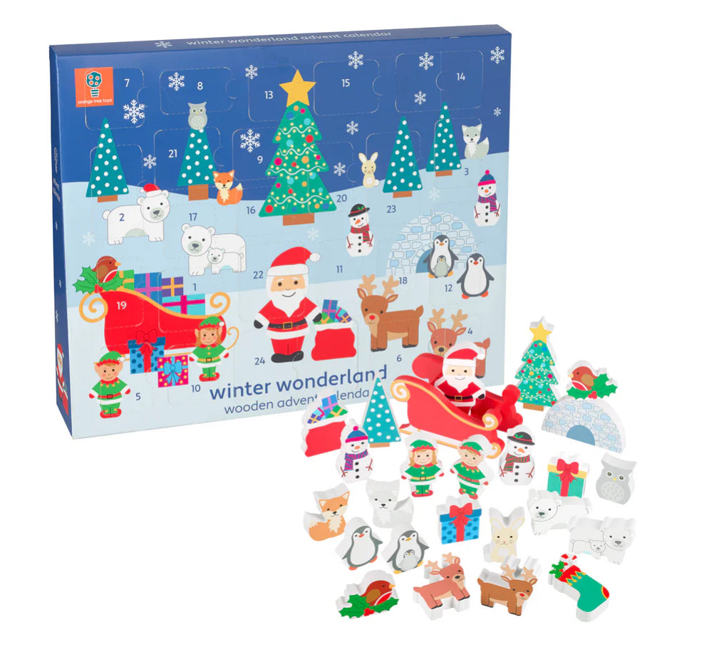 Orange Tree Toys Winter Wonderland Wooden Advent Calendar