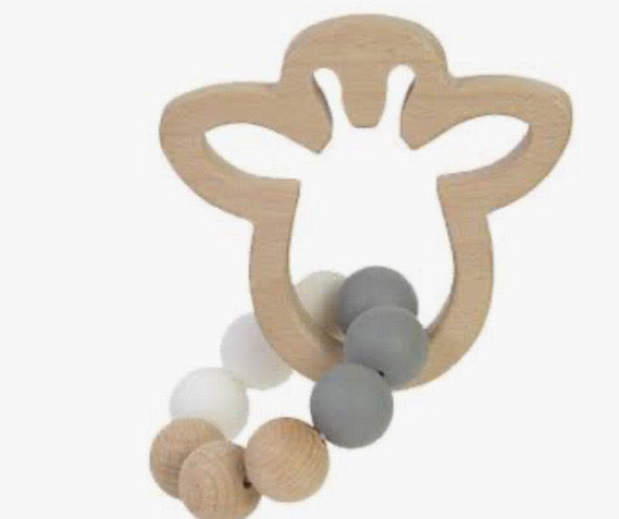 Bam Bam Wooden Giraffe Teether