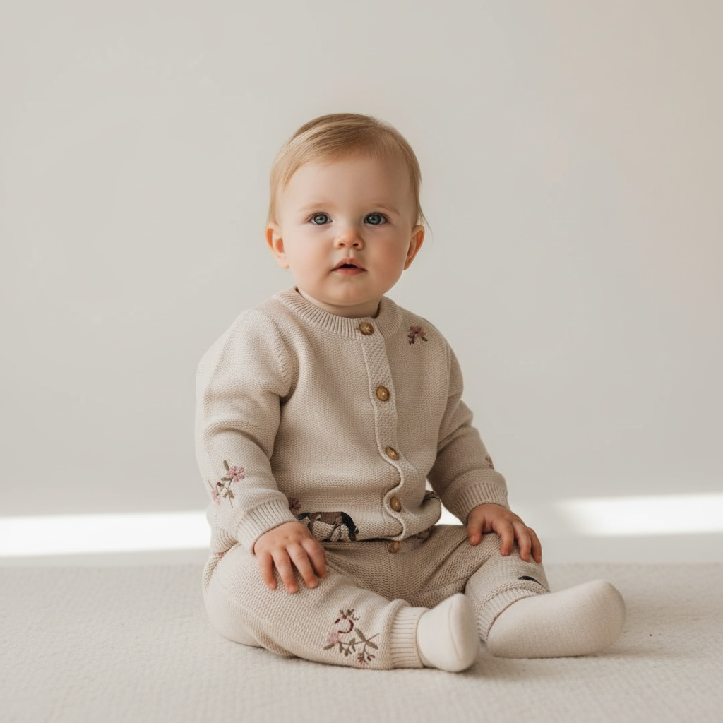 Horseshoe Floral Organic Cotton Cardigan Wholesale