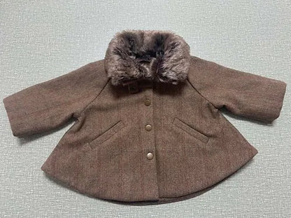 Tweed Cape-Style Jacket