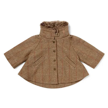 Tweed Cape-Style Jacket