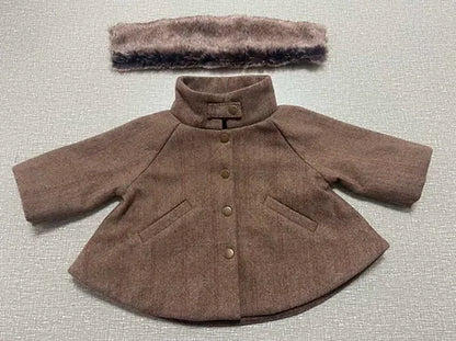 Tweed Cape-Style Jacket