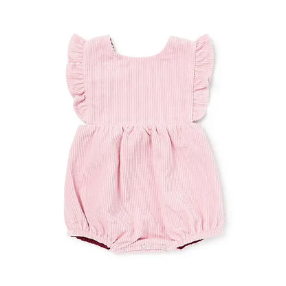 Pink Corduroy Romper