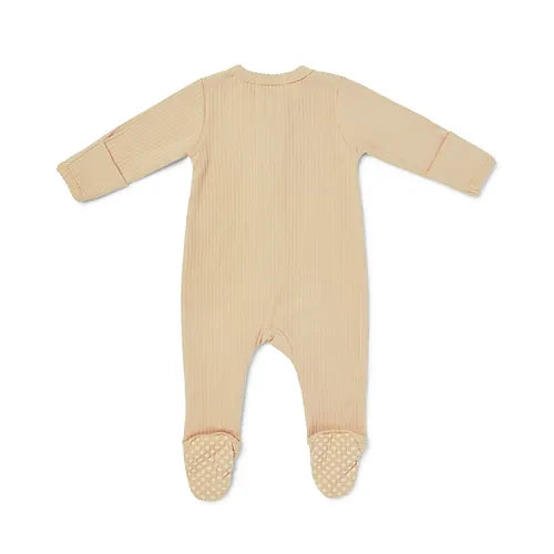 Organic Cotton Ribbed Sleepsuit
