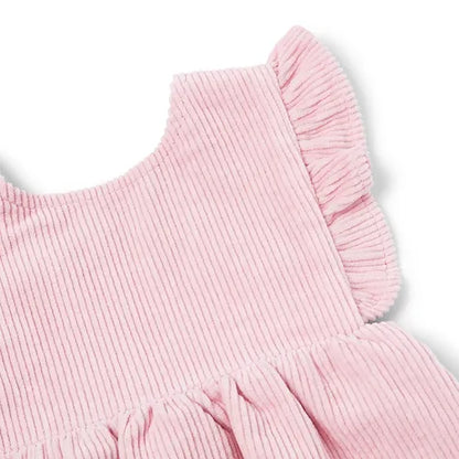 Pink Corduroy Romper