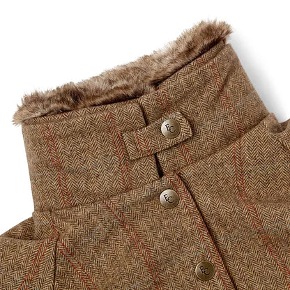 Tweed Cape-Style Jacket