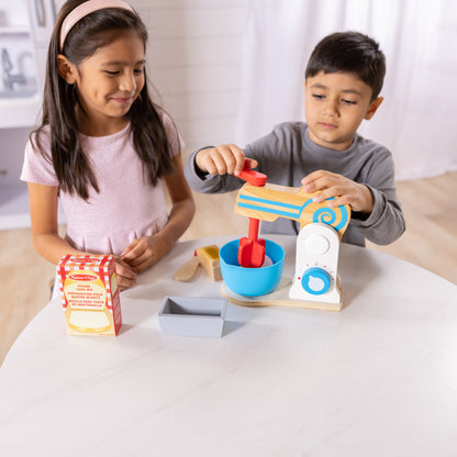 Melissa & Doug Wooden Make-A-Cake Play Set