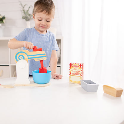 Melissa & Doug Wooden Make-A-Cake Play Set