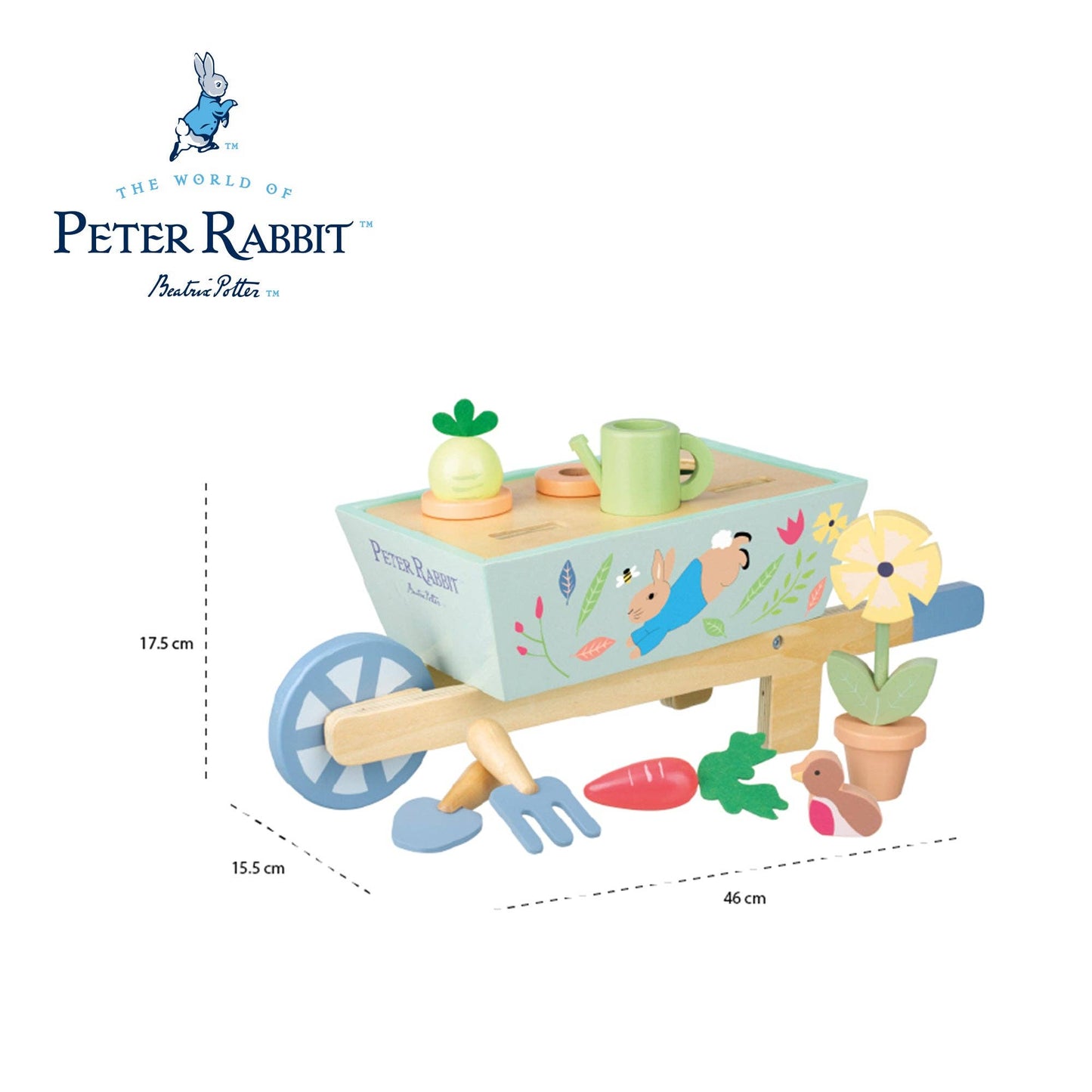 Peter Rabbit™ Wooden Wheelbarrow