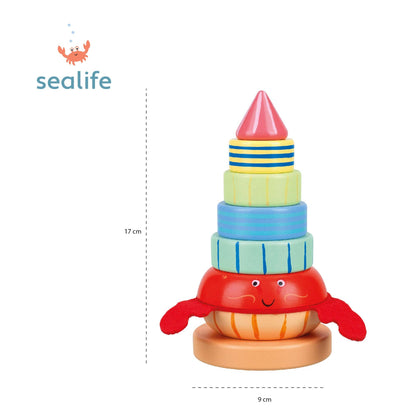 Hermit Crab Wooden Stacking Ring