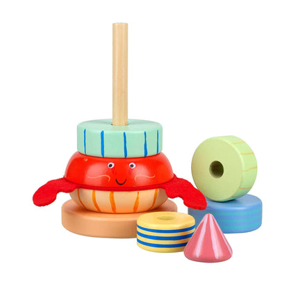 Hermit Crab Wooden Stacking Ring