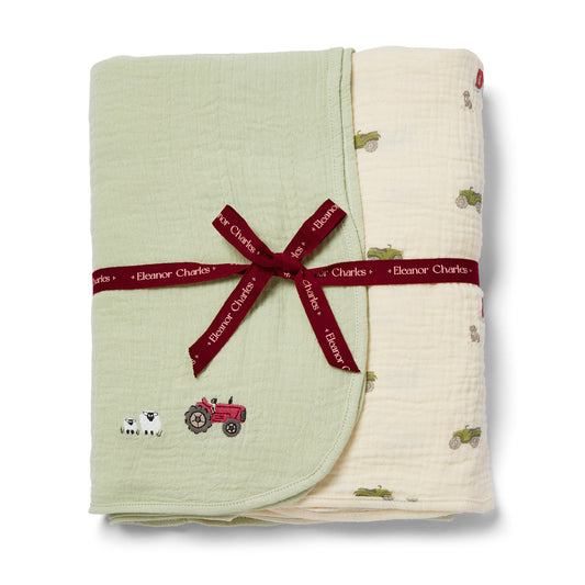 On The Farm Swaddles - 2 pack