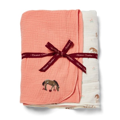 The Pony Collection Swaddles - 2 pack