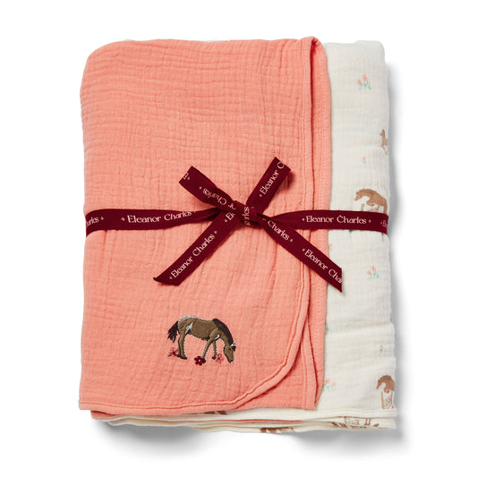 The Pony Collection Swaddles - 2 pack