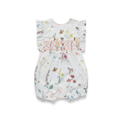 English Garden Smocked Romper