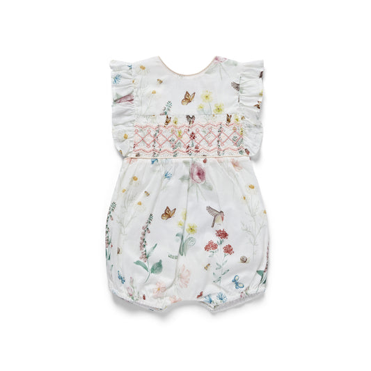 English Garden Smocked Romper
