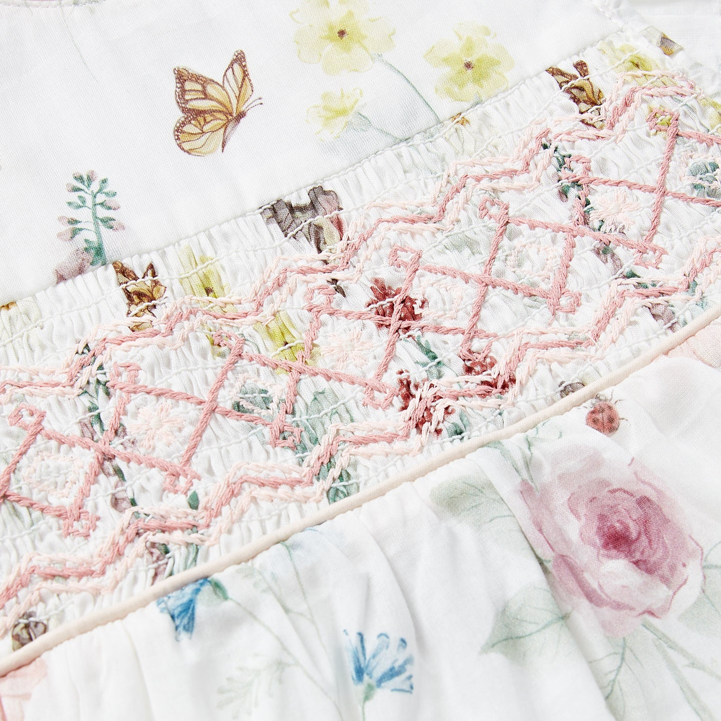 English Garden Smocked Romper