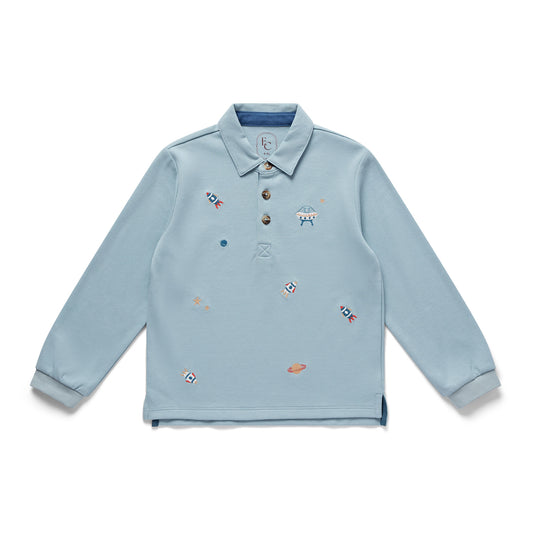 In The Stars Embroidered Polo Shirt