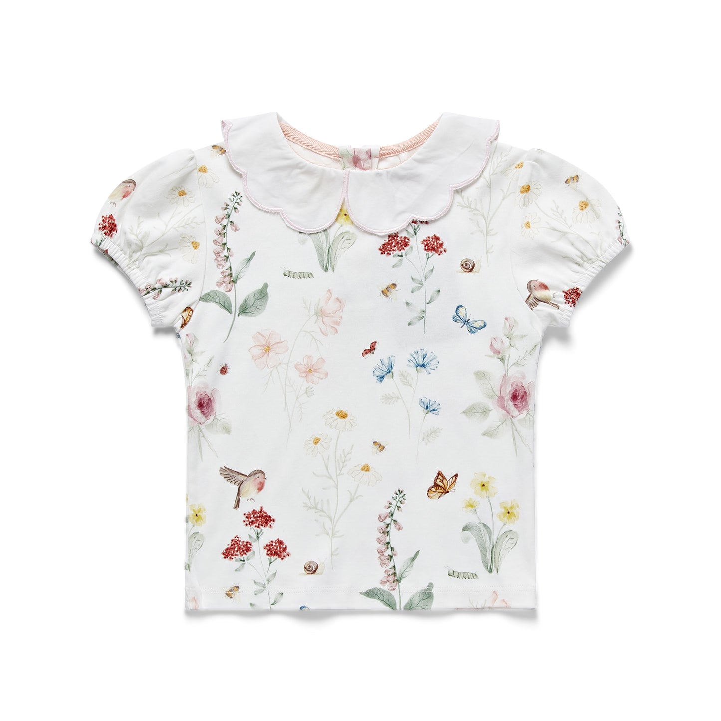 English Garden Puff Sleeve Top