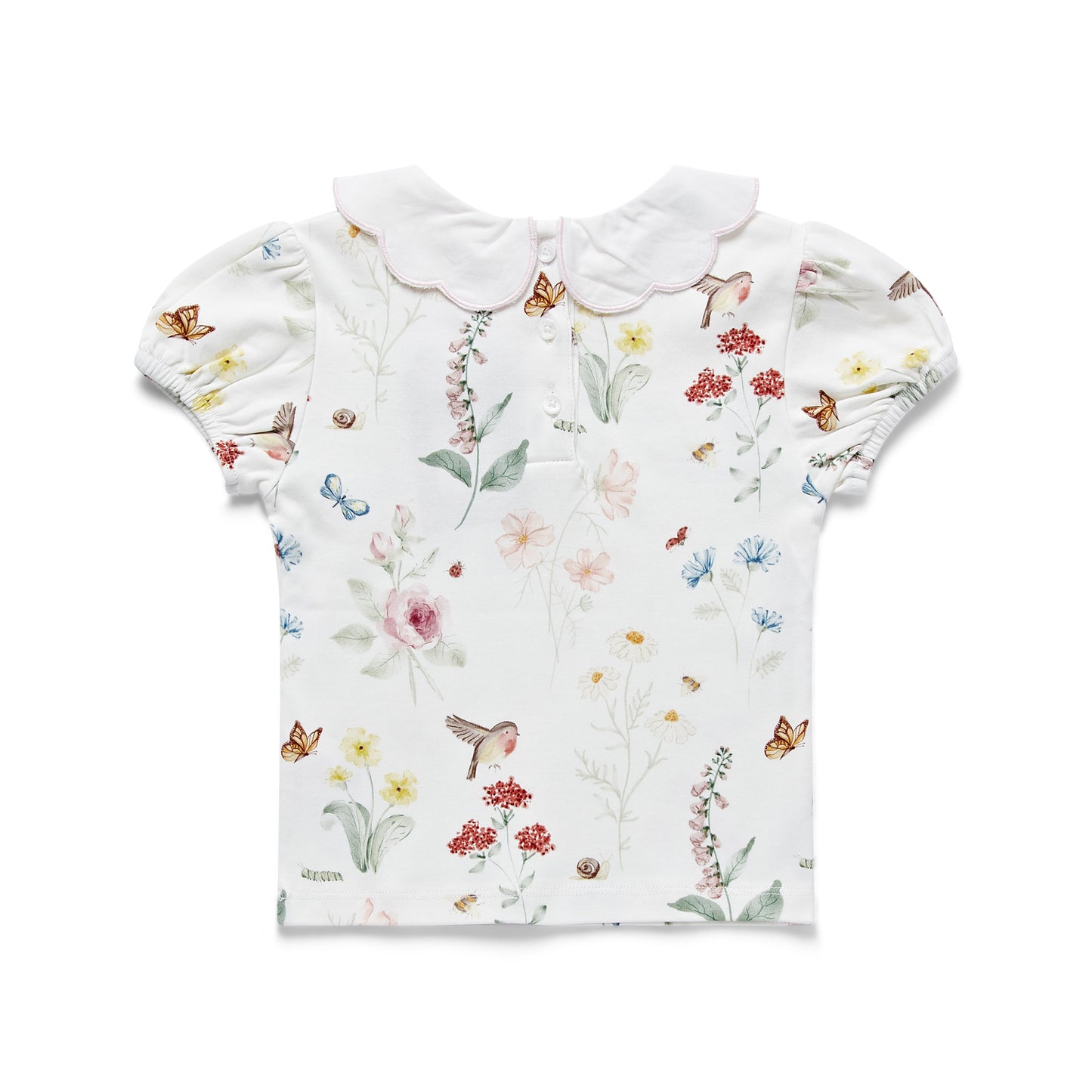 English Garden Puff Sleeve Top