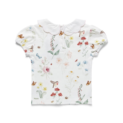 English Garden Puff Sleeve Top