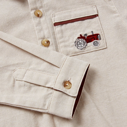 The Tractor Linen Shirt Romper Wholesale
