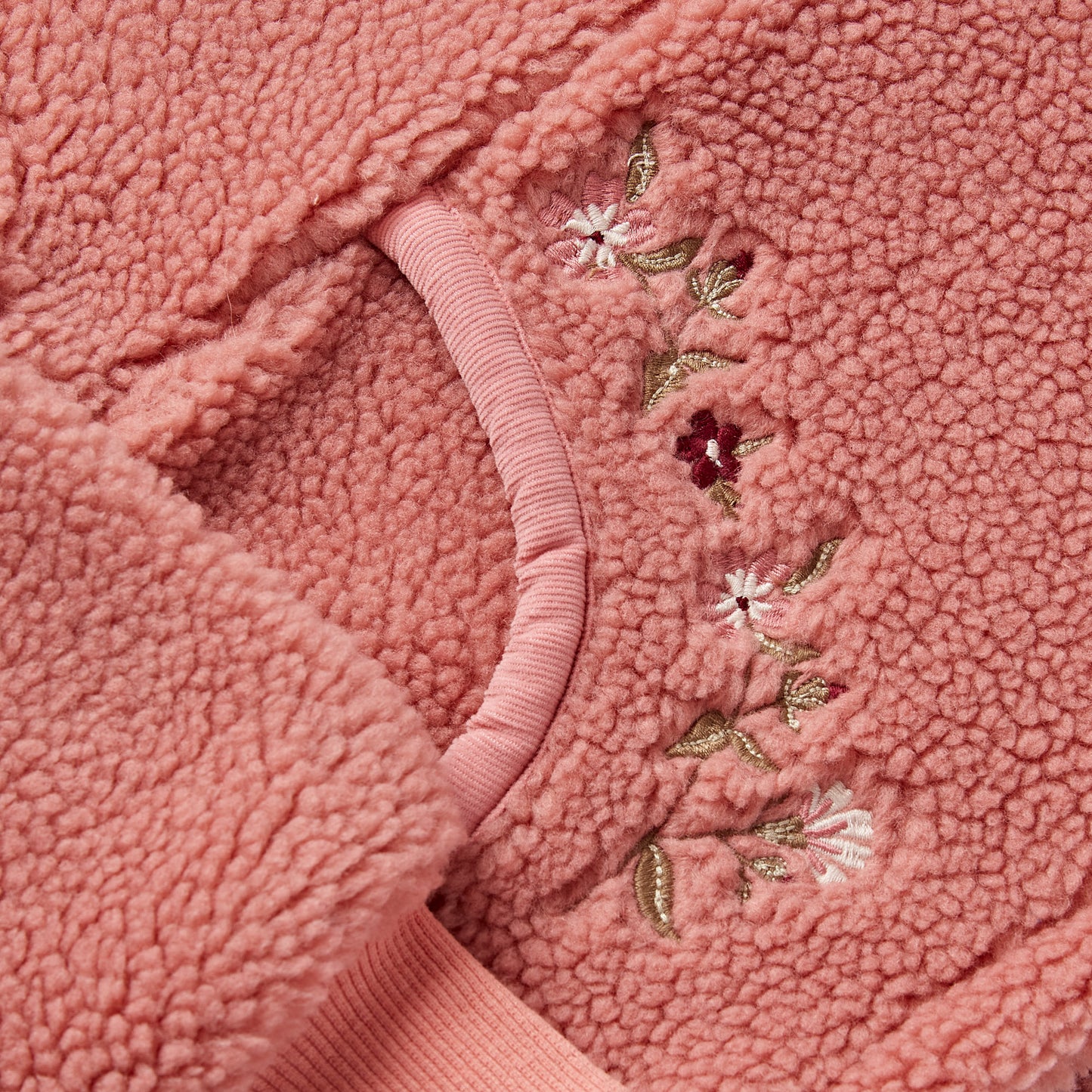 The Horseshoe Floral Sherpa Half-Zip Jumper