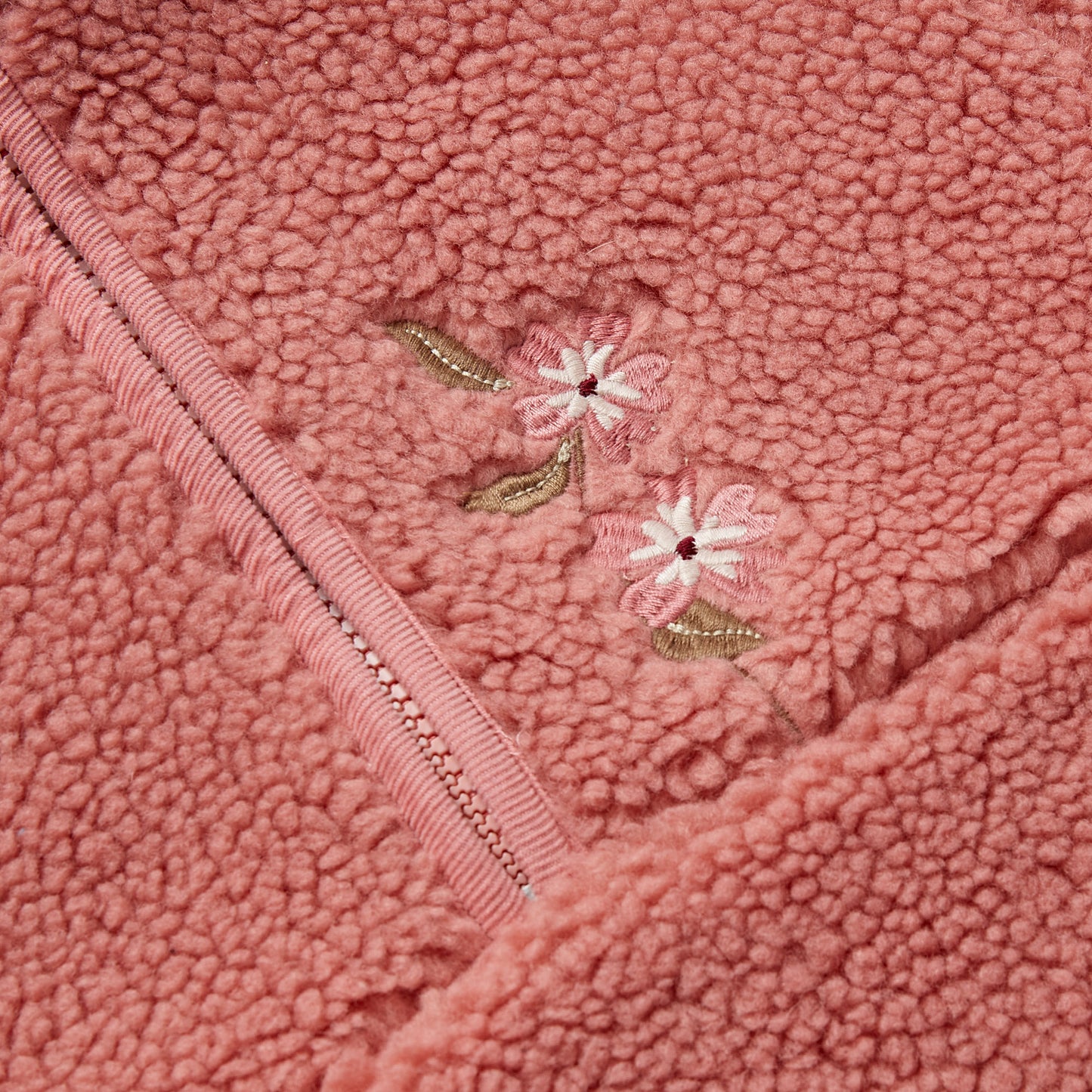 The Horseshoe Floral Sherpa Half-Zip Jumper