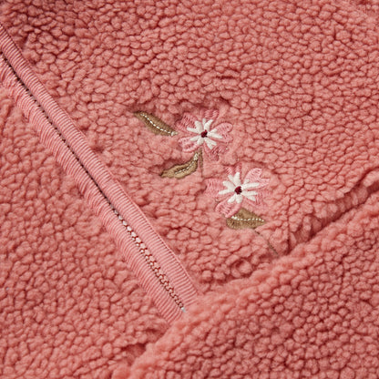 The Horseshoe Floral Sherpa Half-Zip Jumper
