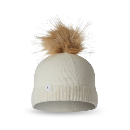 The Cream 100% Cashmere Bobble Hat