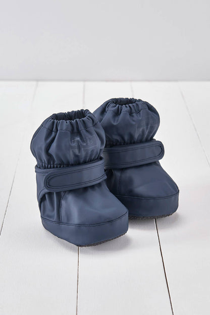 Navy PU Showerproof Bootie