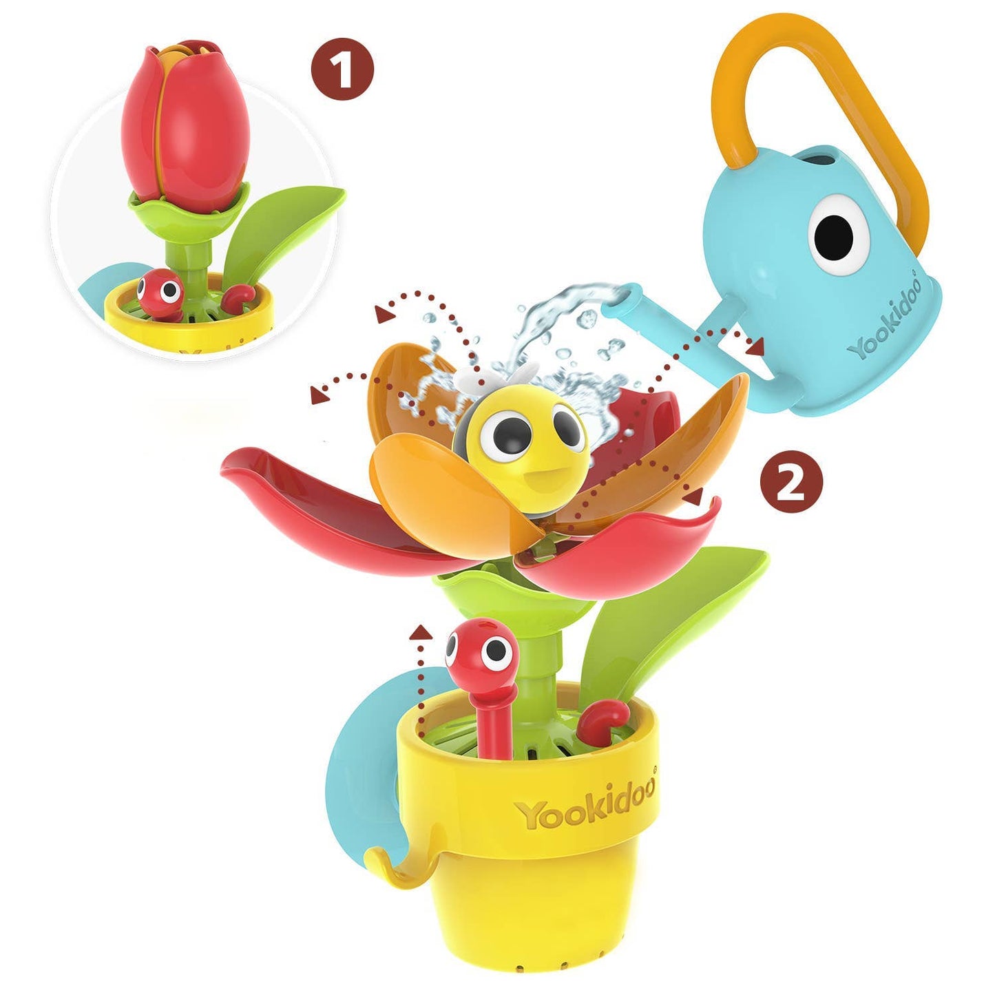 Yookidoo Peek-a-Bee Tub Flower