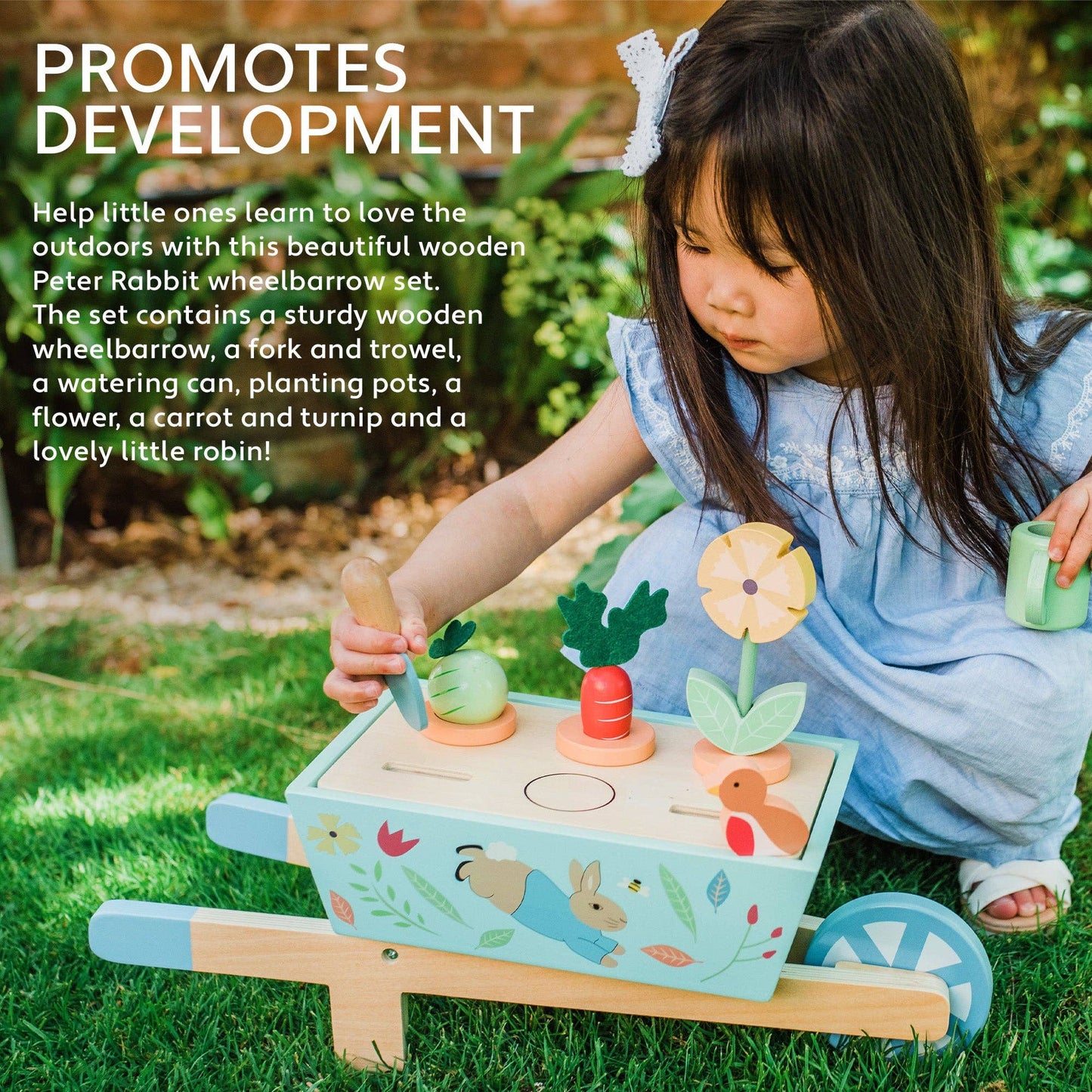 Peter Rabbit™ Wooden Wheelbarrow