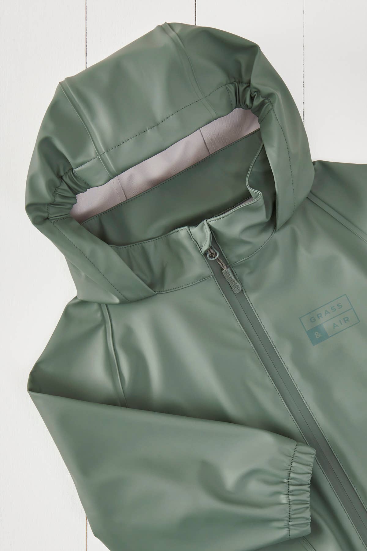 Khaki Kids Rain Jacket