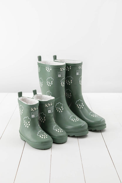 Khaki Adult Colour-Changing Winter Wellies