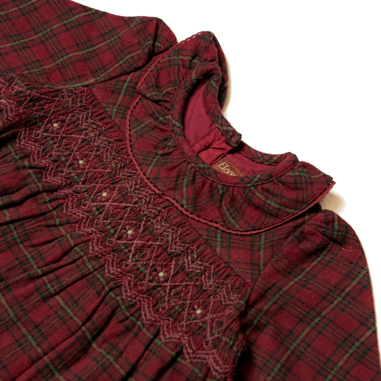 Tartan Smocked Dress Wholesale