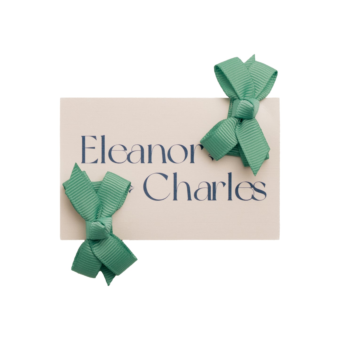 Set of Two Ribbon Bow Hair Clips
