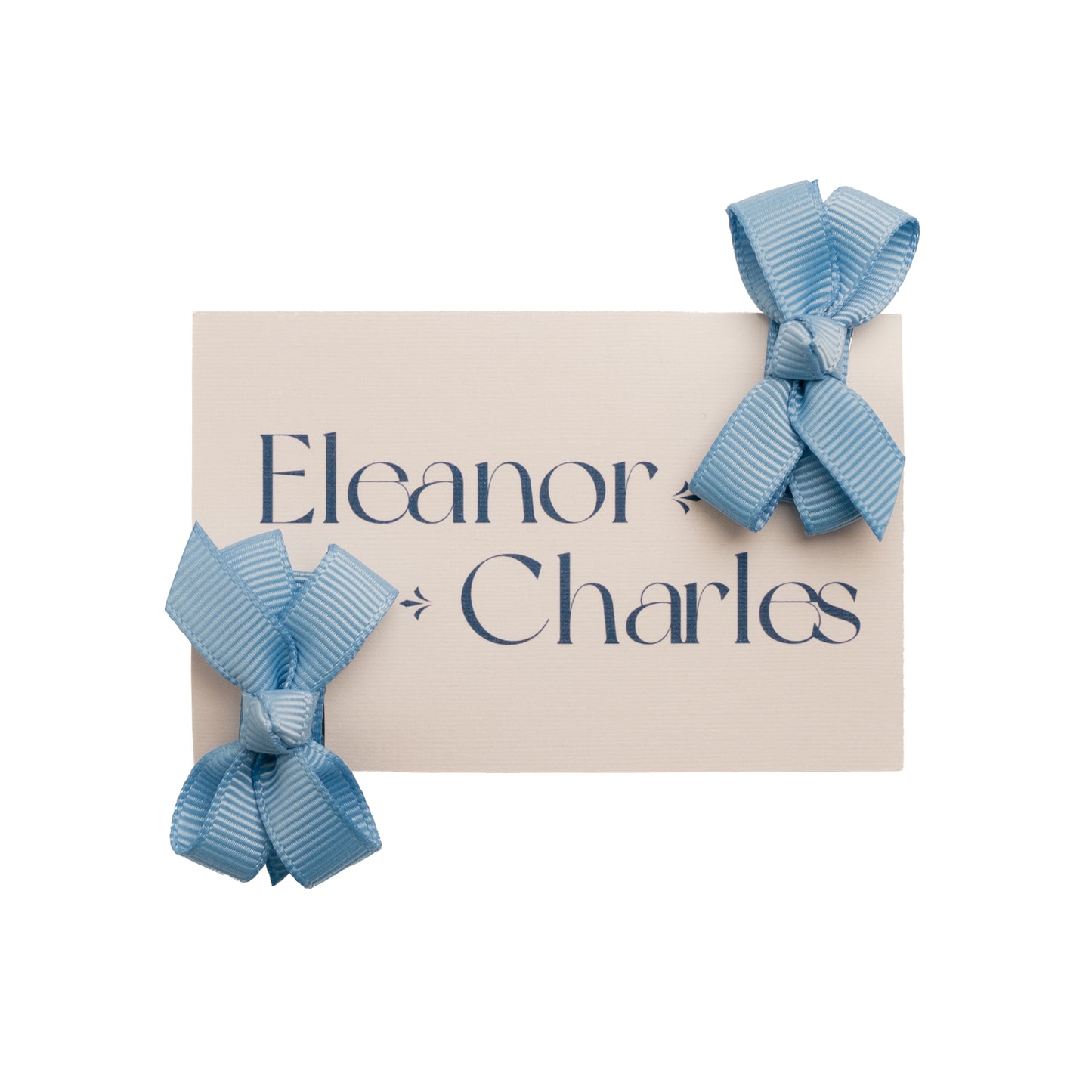 Set of Two Ribbon Bow Hair Clips