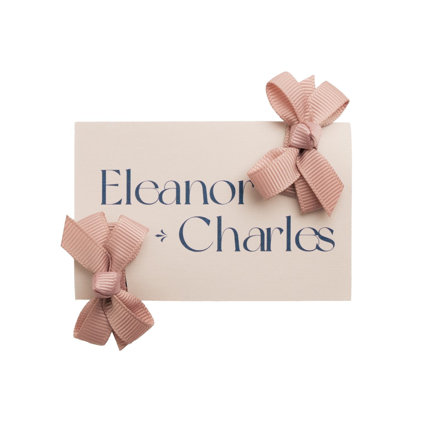 Set of Two Ribbon Bow Hair Clips