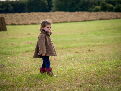 Tweed Cape-Style Jacket