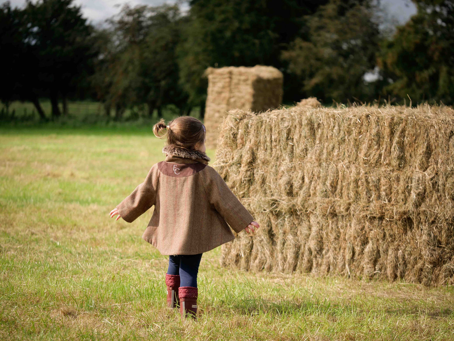Tweed Cape-Style Jacket